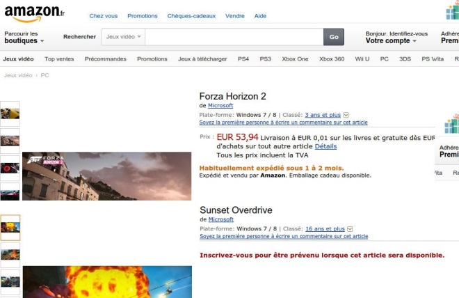 Sunset Overdrive a Forza Horizon 2 aj na PC?